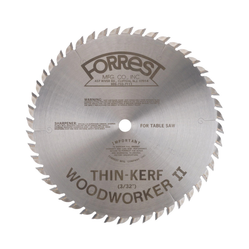 Woodworker II Saw Blade 10" x 48 Tooth Thin Kerf